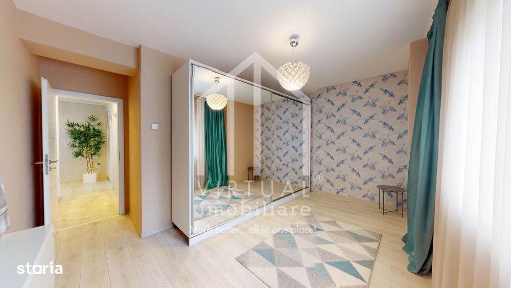 Apartament cu 3 camere, 71mp utili+balcon 12mp, loc de parcare