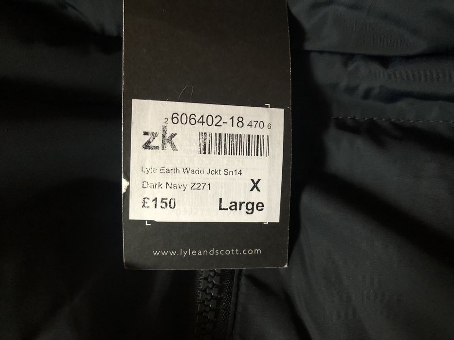 Lyle & Scott Earth Print Wadded Jacket ОРИГИНАЛ мъжко зимно яке XL