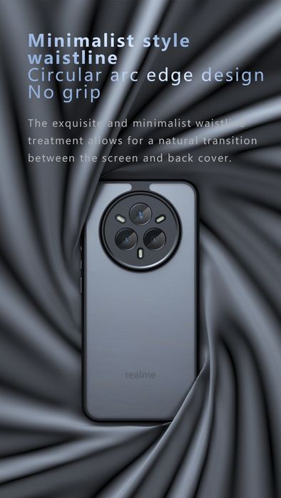 Realme 14pro, 14Pro+ кейс удароустойчив с матов гръб Нов модел