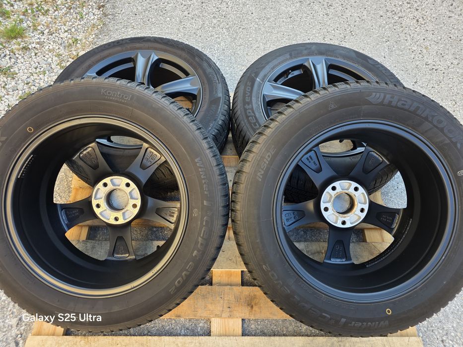 Лети джанти 17ки 5х114.3 Hyundai + зимни гуми 215/60/17 Hankook