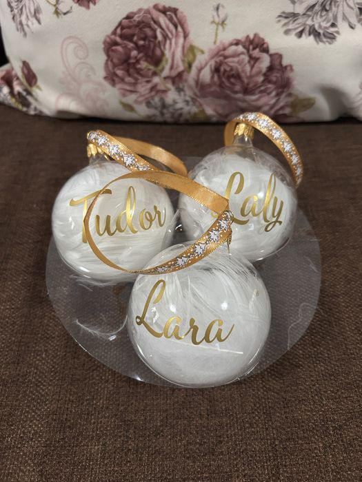 Glob de sticla personalizat 8cm