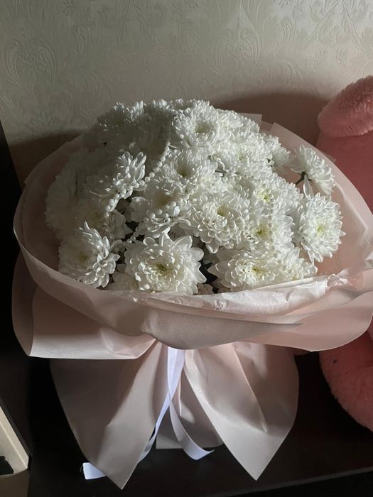 Букет цветов белые гризантема