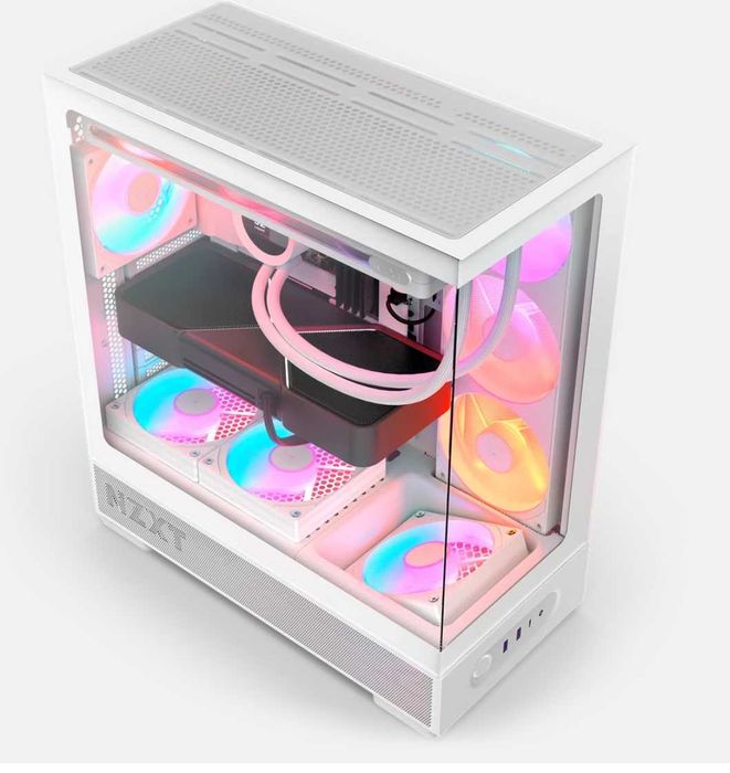 НОВА ! Компютърна кутия NZXT S5 RGB White