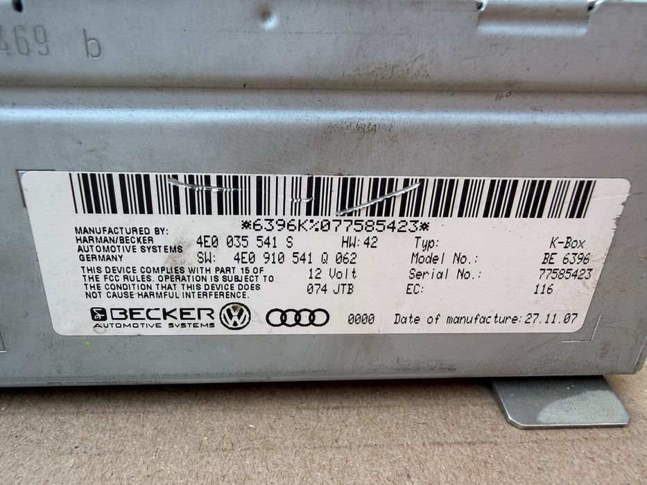 Modul sunet / Unitate radio Audi A6 C6, A8 D3 2004-2010