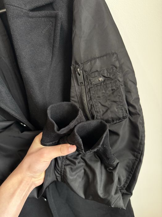 Мъжко вълнено палто Diesel Hybrid Bomber Jacket