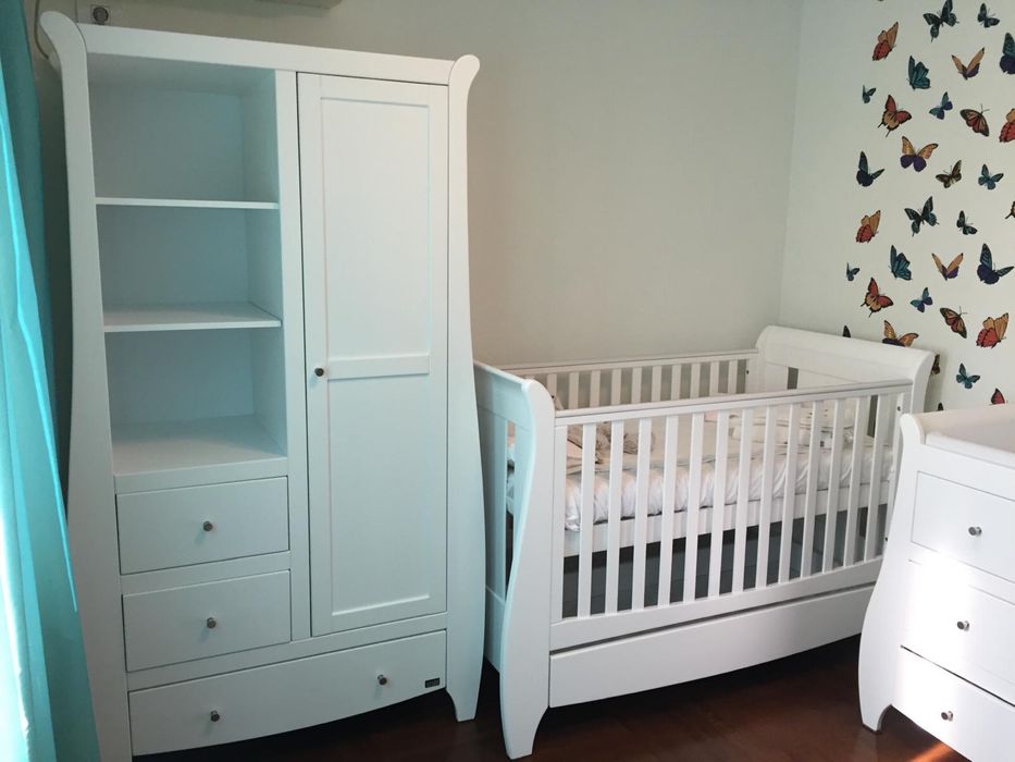 Set Patut si comoda din lemn Tutti Bambini