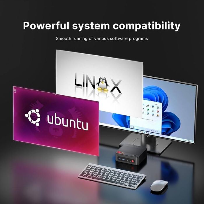 Bosgame P4 Ryzen 7 5825U 16/500GB Mini Pc Мини Пк