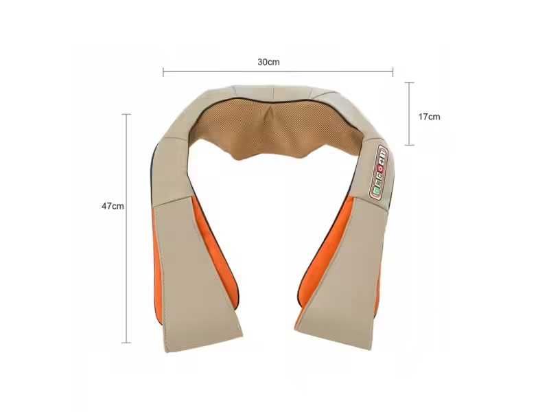 Шиацу Масажор с 6 бутона за врат и гръб, 12VDC, 220VAC, 24W