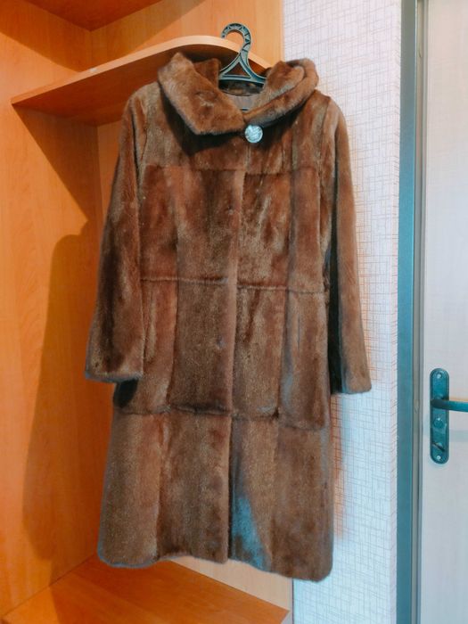 Шуба норковая длинная