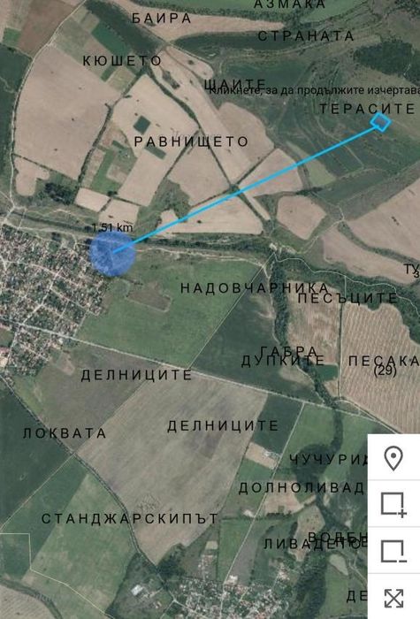 Продавам поземлен имот в землището на с. Доганово, град София 4.7 дка