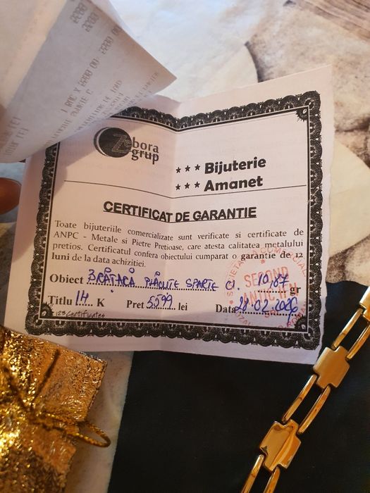 Brățar aur 14 k .10.87 GR