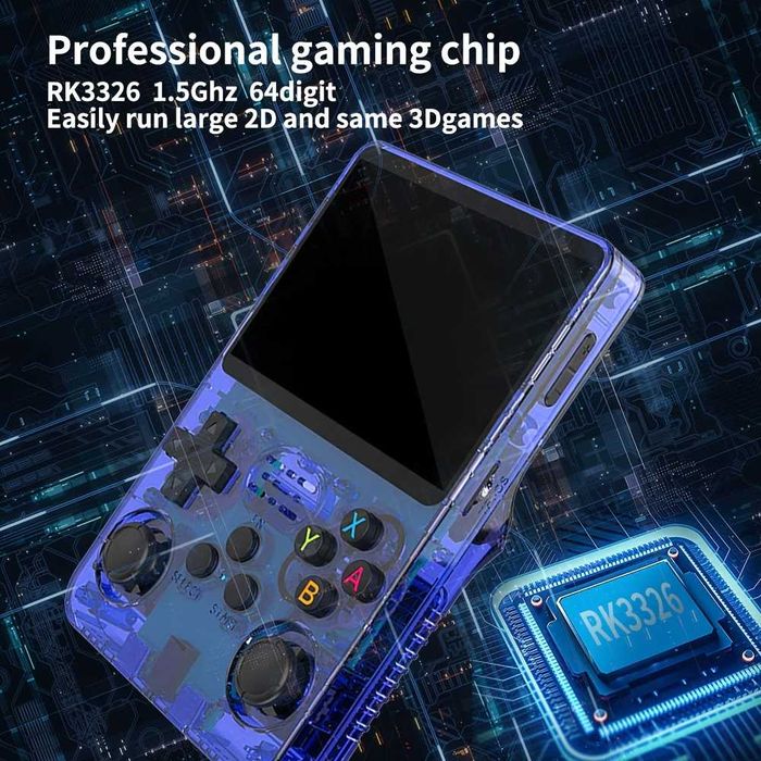 Джобна Конзола с хиляди игри R36S Лилава