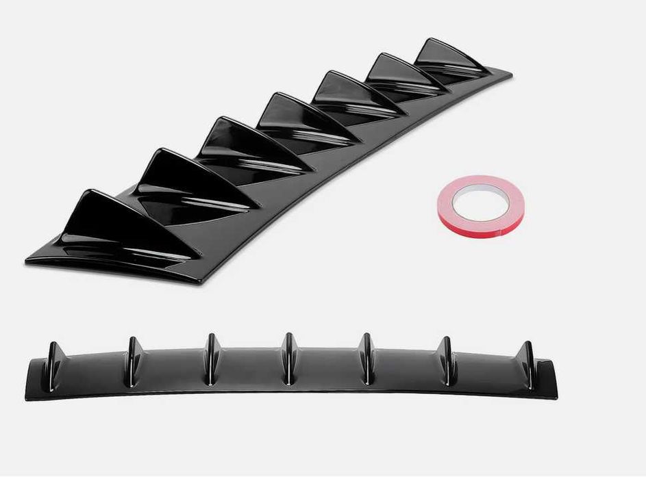 Универсален дифузьор / добавка за задна броня 85см - Черен Гланц.