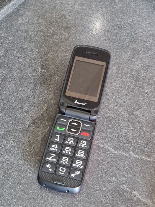 Telefon cu clapeta cu display generos.  Pret / bucata