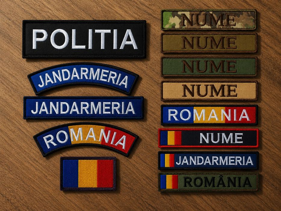 Personalizăm embleme,nominale, logo-uri, patch-uri,prin broderie, discount-uri