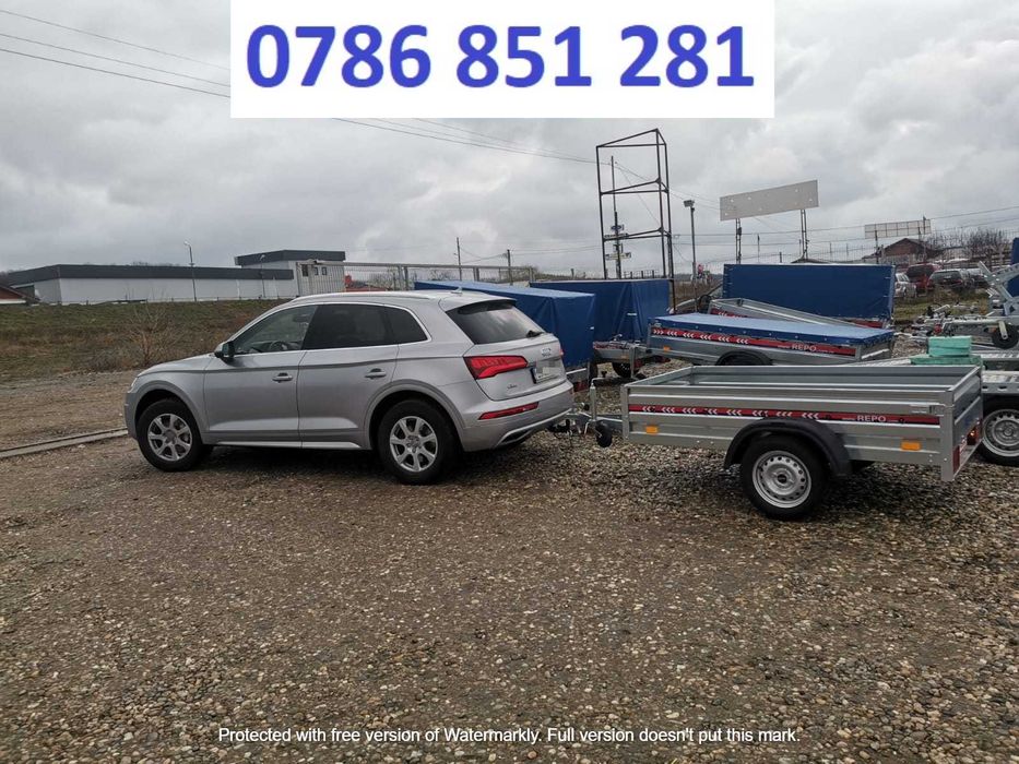 Remorca Auto 750  Repo Basculabila Apicola Atv Moto  Dublu Ax Oferta