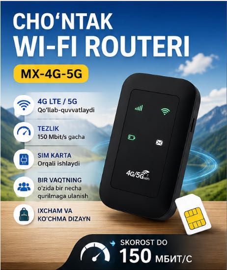 WiFi роутер  kichkina router Chontak WiFi ROUTER wifi router