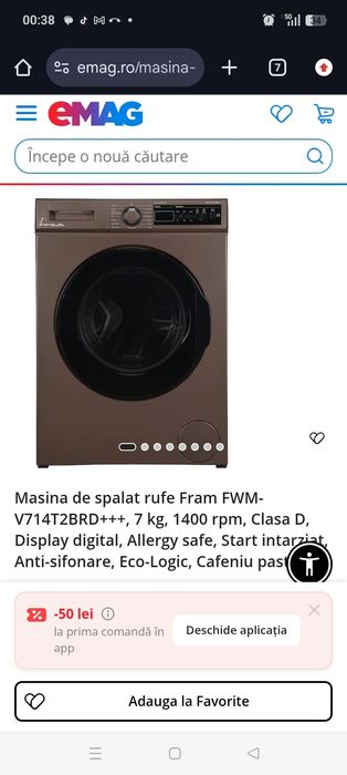 Mașina  de spălat  fram nou garanție