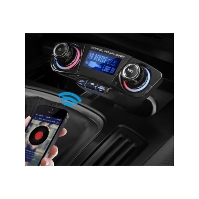 Трансмитер с дисплей, Bluetooth, USB, MP3 и FM за автомобил