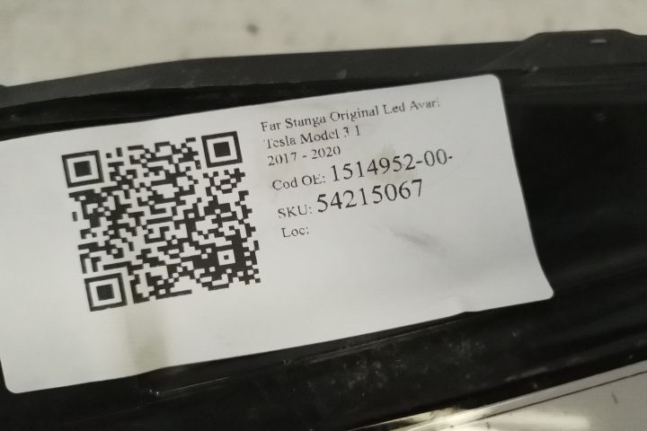 Ляв фар Оригинален Led Повреден Тесла / Tesla Model 3 1 [ - ] Ляв ориг