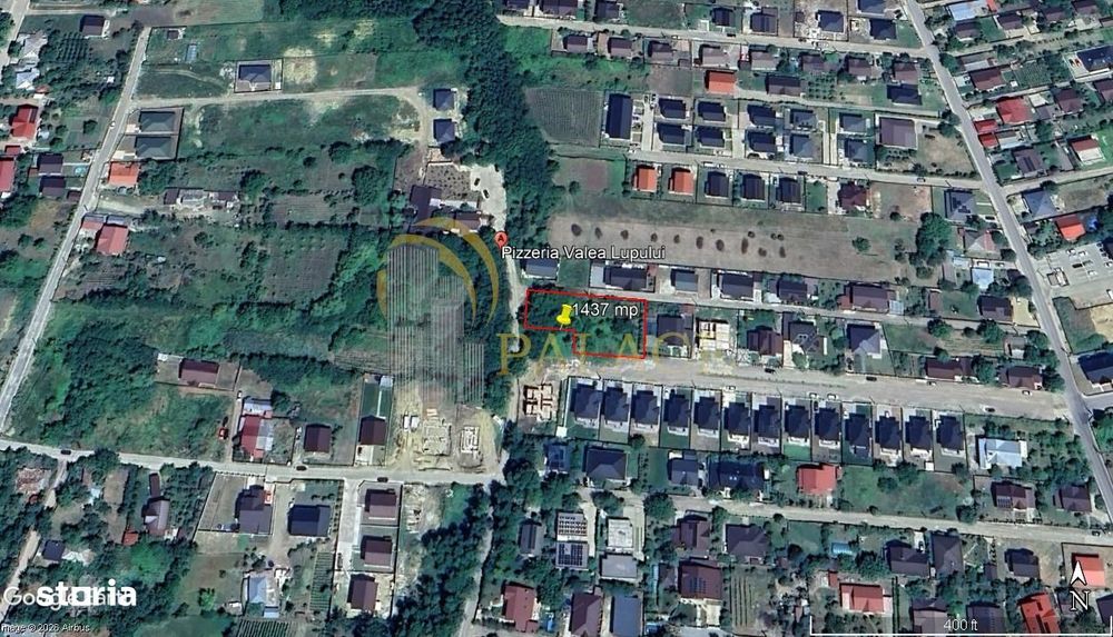 Teren intravilan 1.437 mp,  Valea Lupului, zona rezidentiala