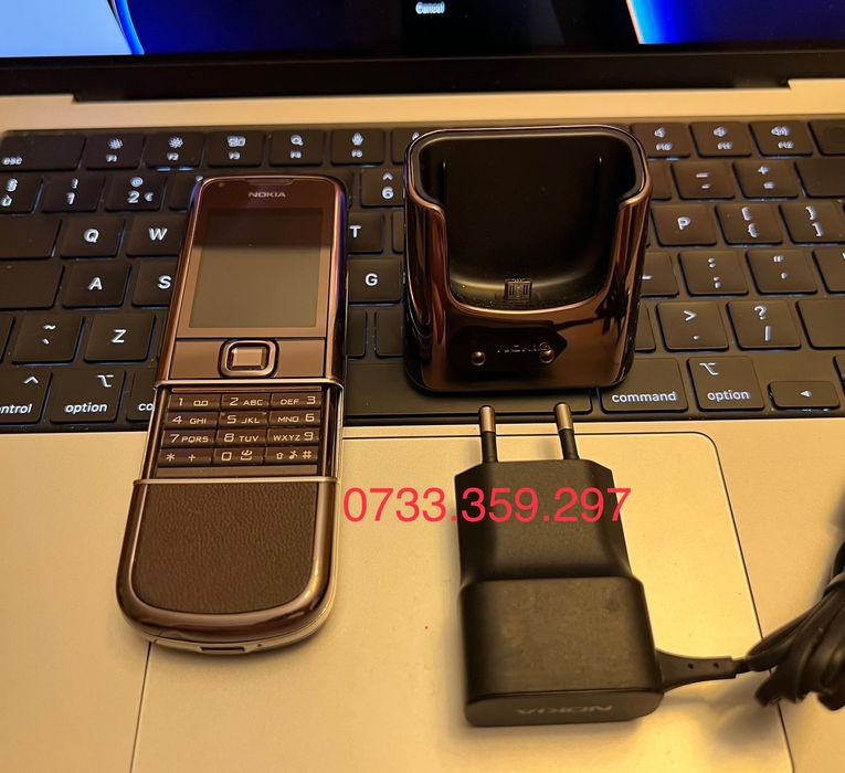 Telefon Nokia 8800 ARTE Sapphire CA NOU Vintage Brown Maro Piele