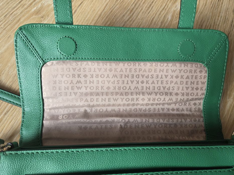 Оригинална кожена чанта Kate Spade