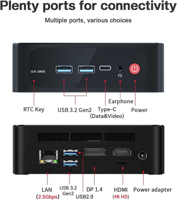 Мини Пк Mini Pc Beelink SER5 PRO AMD Ryzen 5 5500U 16GB / 500GB
