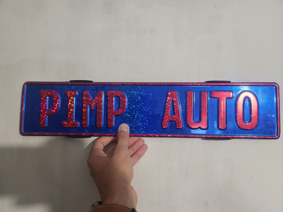 Suporti numere slim (plastic ABS) negru mat