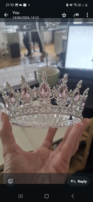 Rochie roz printesa superba 6-8 ani