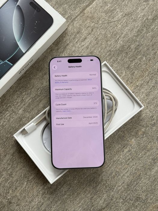 Vand iphone 16 Pro Max White Titanium 256 GB