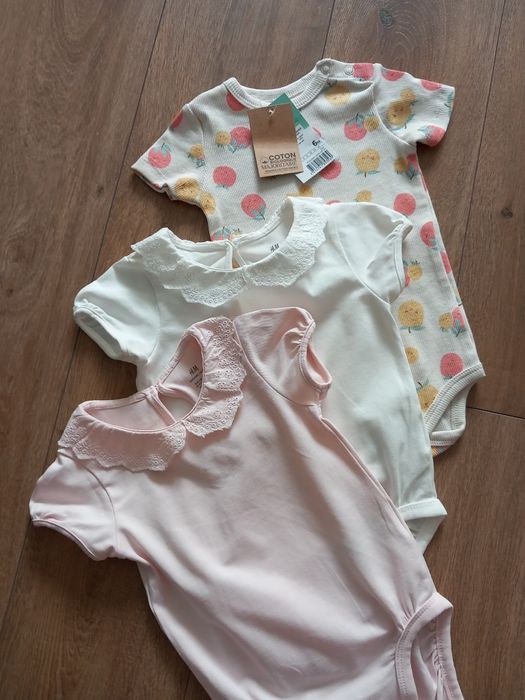 Body-uri noi cu volanase H&M fetiță marimea 68