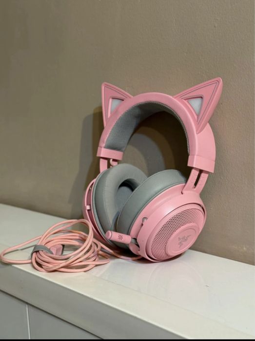 Căști gaming Razer Kraken Kitty Edition Quartz, NOI
