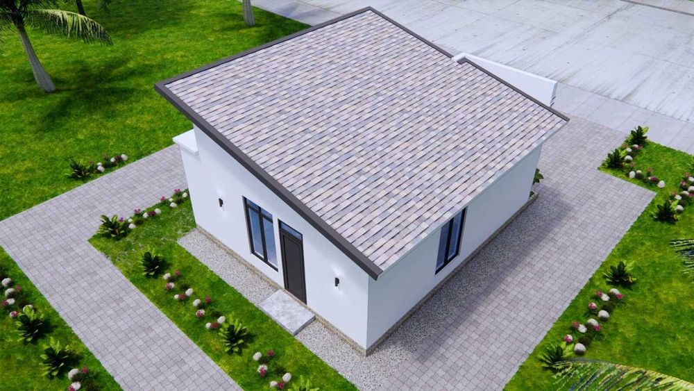 НА ИЗПЛАЩАНЕ - Евтина сглобяема къща с 3 спални, 56 кв. м
