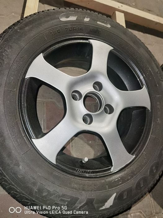Jante 4x100 R14 +anvelope vară(ori schimb pe R15)