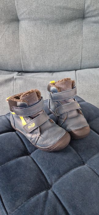 Ghete îmblănite Ponte, talpa supinată, velcro, albastru, 27