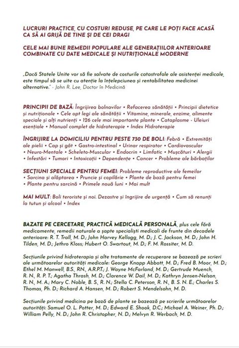 Enciclopedia Remediilor Naturiste, vol  1 - O SUPERCARTE PENTRU TINE!