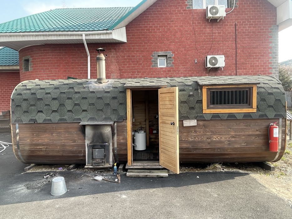 Переносная баня-бочка