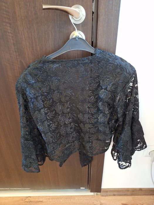 Дамска риза, черна дантела