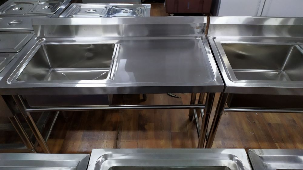 Столы Мойки новая стеллажи Семей Нержавейка кафе ресторан