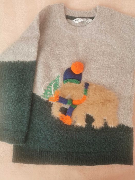 Зимен пуловер за момче за 3-4-5 години