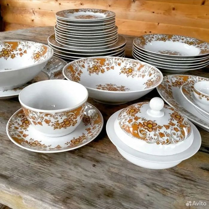 Редкий Чехословацкий столовый сервиз