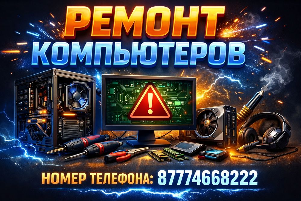 Ремонт компьютеров ПК. Компьютерный мастер с опытом. Выезд. Звоните.