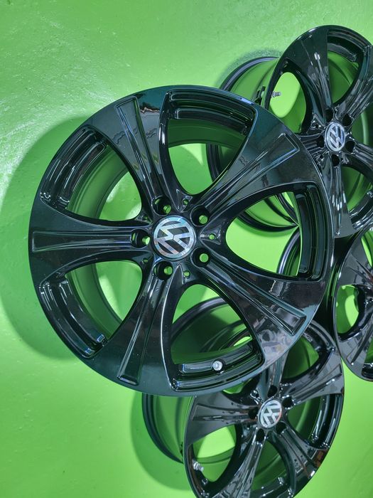 18 5x112 Vw Passat Tiguah Touran Caddy Golf Skoda 5х112 черни