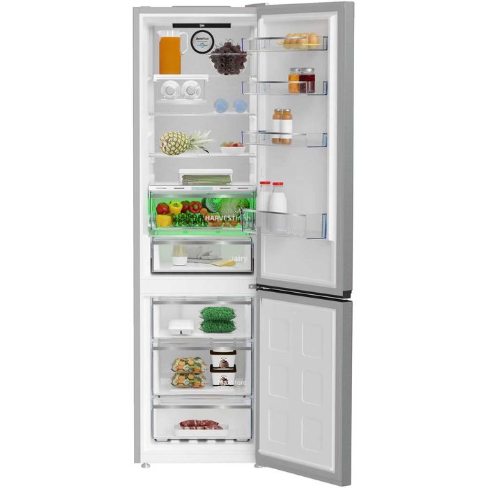Combina frigorifica Beko B5RCNA406LXBW, 355 l, No Frost, HarvestFresh, AeroFlow, BioCycle