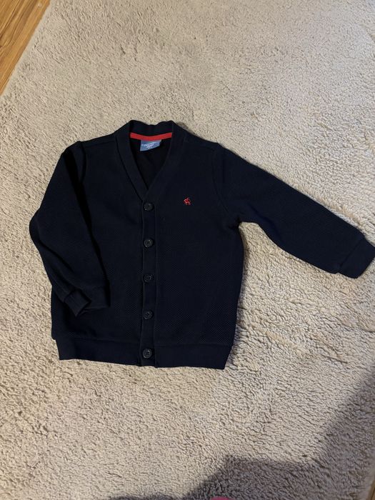 Set cardigan cocodrilo si camasa zara