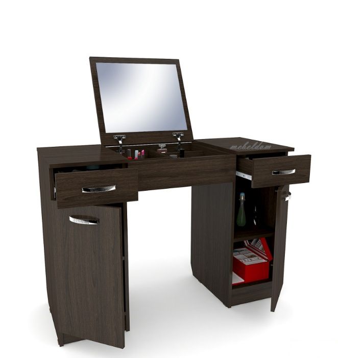 Тоалетка 120см. с огледало,2 чекмеджета и 2 плавни врати(код-1355)