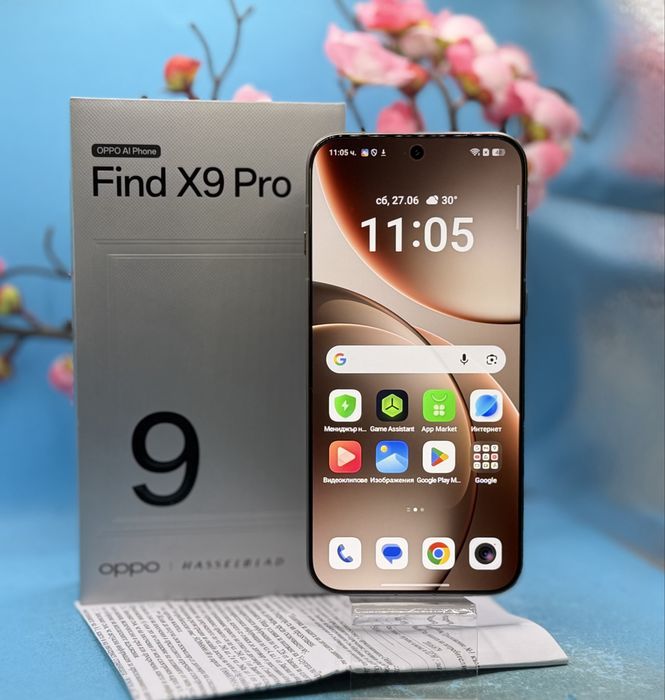 ГАРАНЦИОНЕН!!! Oppo Find X9 Pro, 16GB RAM, 512GB, 5G, Titanium Charcoal