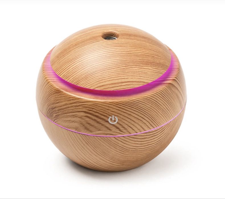 арома дифузер с LED подсветка – дървен дизайн