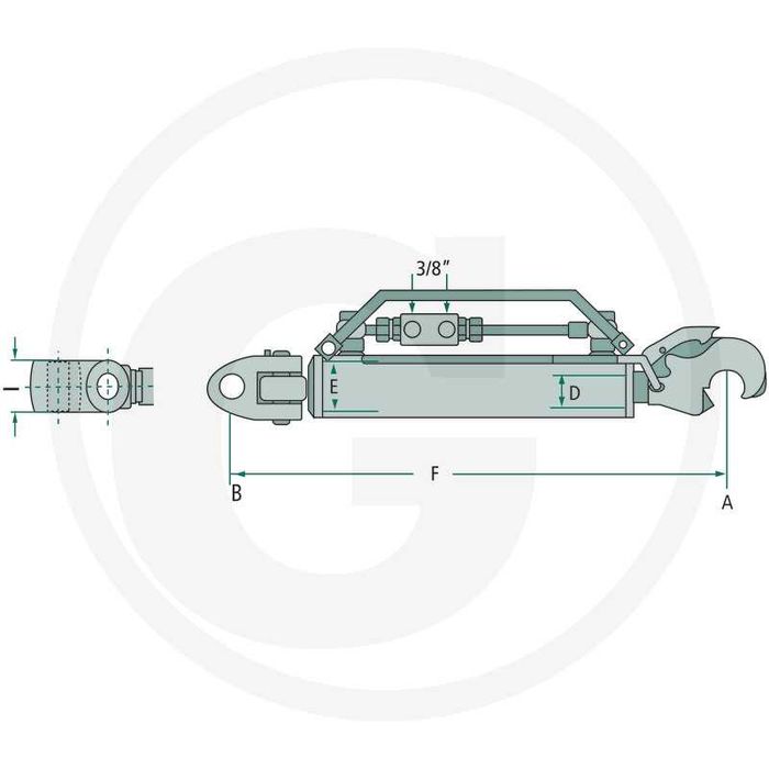 Tirant central hidraulic categoria 3 Original CMB